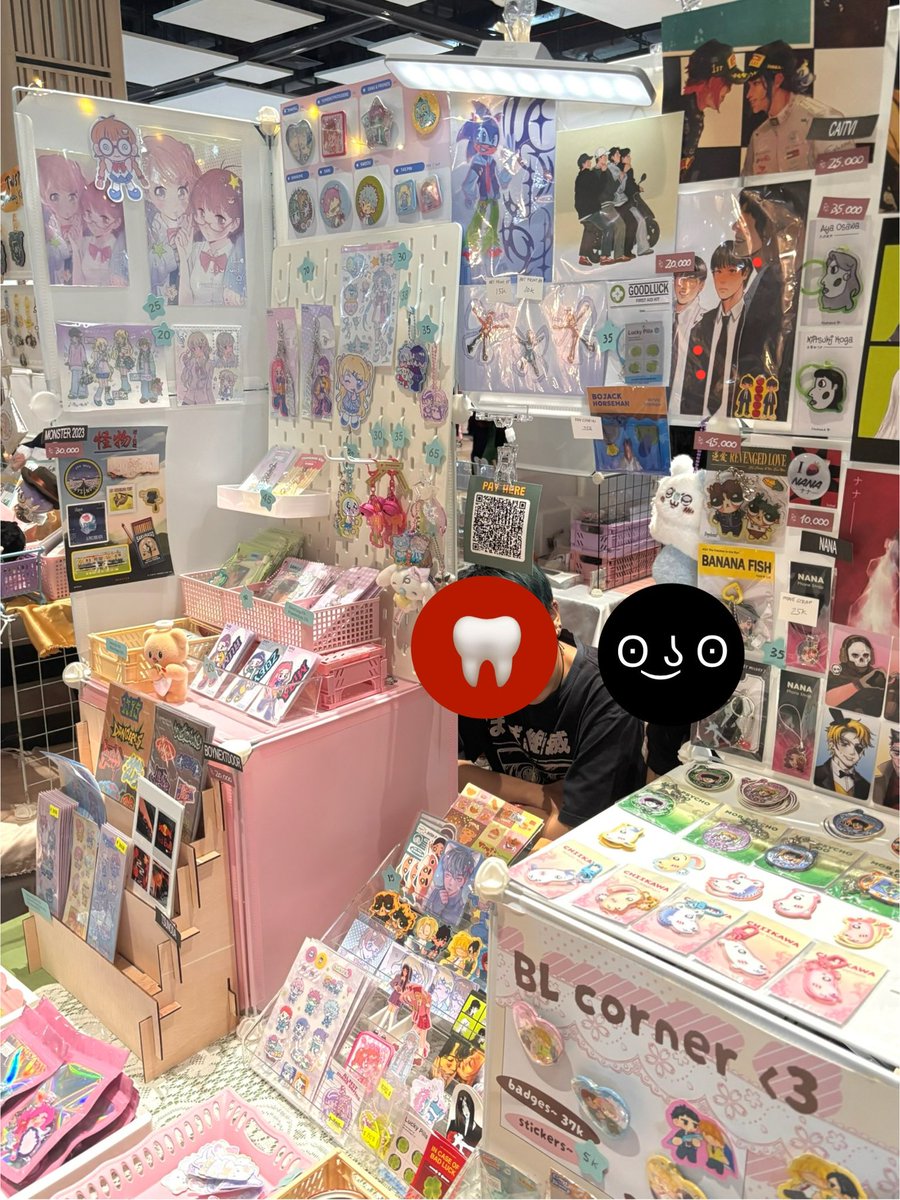 day 2 @ #chibicon8 🍧 
serving dubai chocolate labubu matcha latte in limited quantity 👻