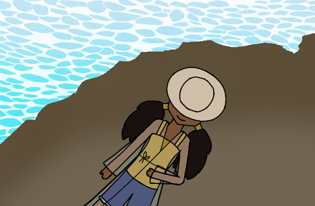 Branch_LCBH's tweet photo. [There's a woman lying down near the edge of a cliff overlooking the sea. Her eyes are obscured by the hat on her head. Disturb her?]

//new muse and #LCBeachDay int time! https://t.co/Eio1IRZx8k