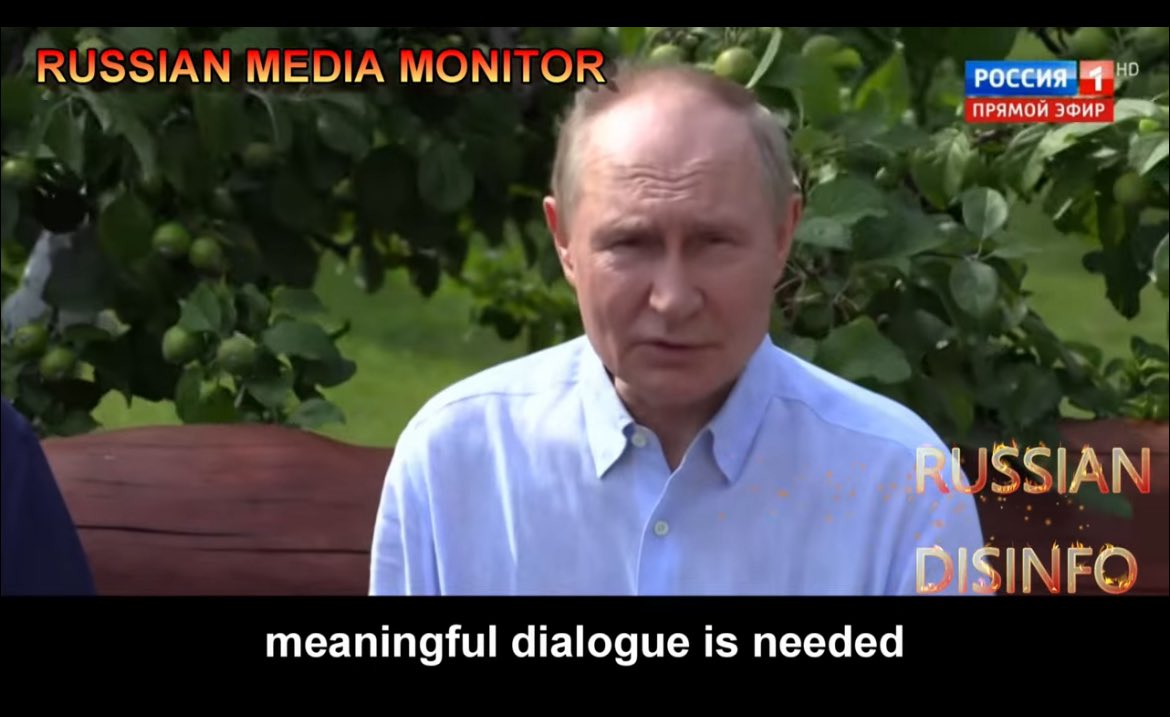 <a href="/JuliaDavisNews/">Julia Davis</a> Putin is hinting that Trump may still deliver concessions to Russia and all they need to do is be patient and hold firm.