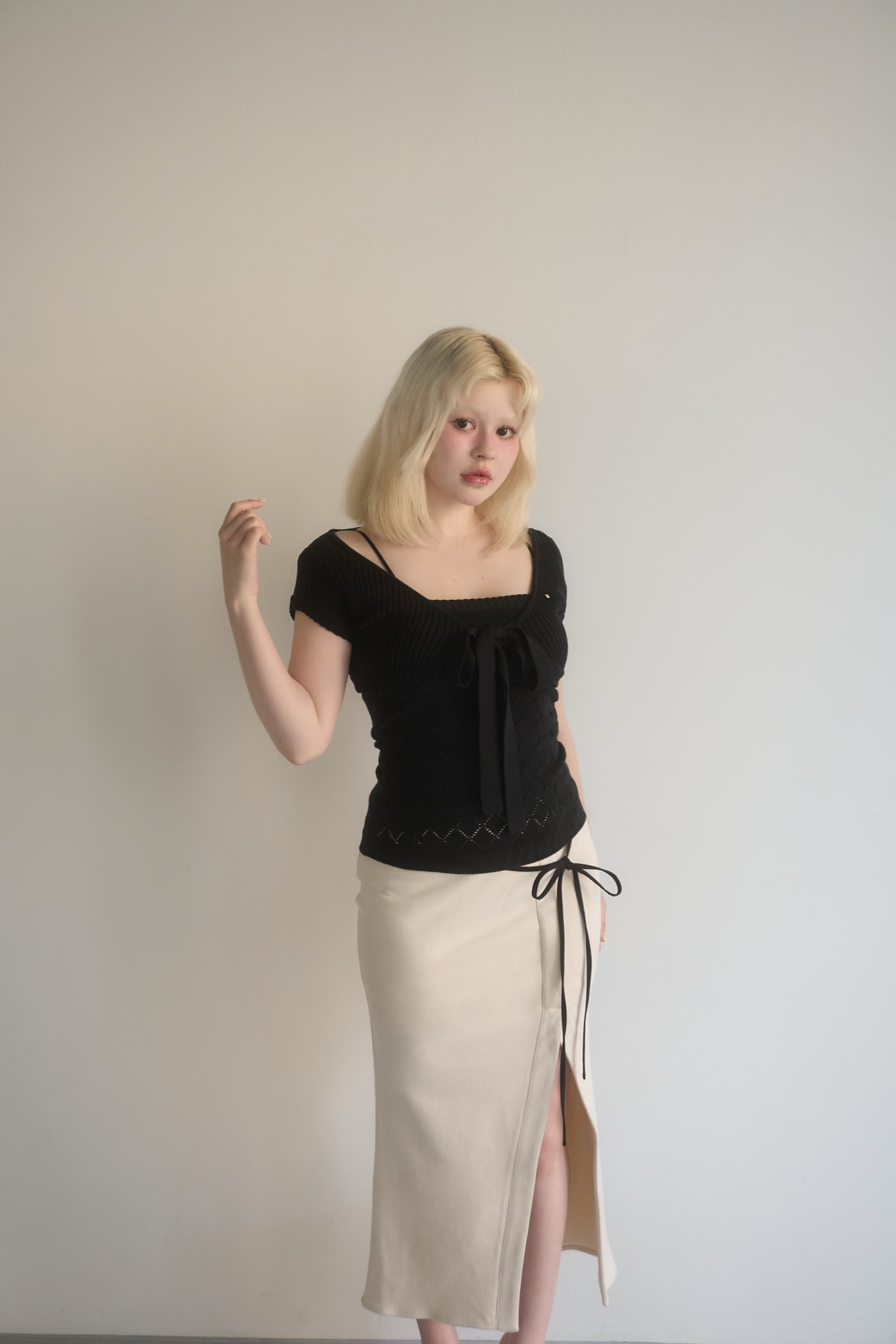 トップス andmary Nana ribbon crochet set Nana ribbon crochet set