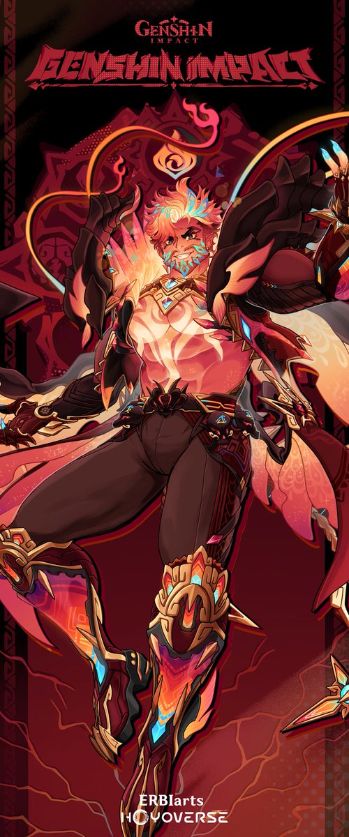 #GenshinImpact #ApoLakan
"Oh? Another has reclaimed his authority? Interesting... Let's see what fate has in store for us" — Kuutar

◆ Name: Apo Lakan
◆ Title: Paragon of Primordial Draconic Sovereignity
◆ Natlantean Supernova
◆ Authority: Pyro
◆ Constellation: Neodracus Rex