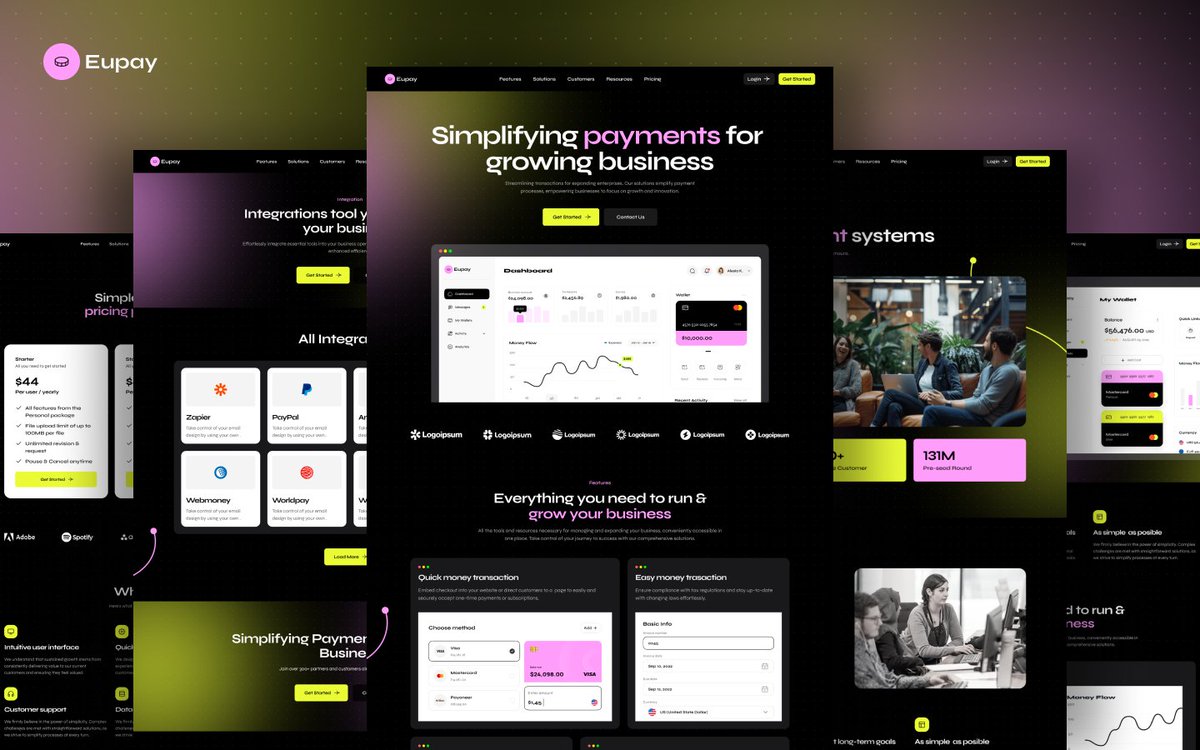 🚀 Launch smarter with Eupay — a sleek Webflow template built for tech startups, SaaS, and fintech brands.

💻 Clean design
📱 Fully responsive
⚙️ Smooth interactions
Start building today : webflow.com/templates/html…

#Webflow #SaaS #Fintech #StartupDesign #WebTemplate