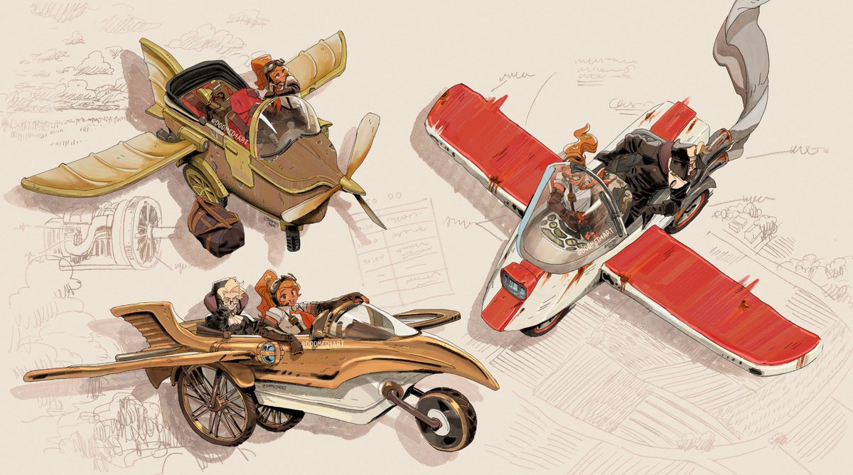 Steampunk Airplanes! Which one's your favorite?
