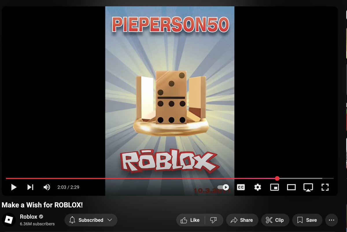 Ottd (@ottd0) on Twitter photo Roblox BANNED Pieperson50 (The kid that was given a free domino crown via Make a Wish)
#roblox #robloxnews
<a href="/SharkBloxYT/">SharkBlox🦈</a> <a href="/Chaseroony/">chaserpoopy</a> Roblox BANNED Pieperson50 (The kid that was given a free domino crown via Make a Wish)
#roblox #robloxnews
<a href="/SharkBloxYT/">SharkBlox🦈</a> <a href="/Chaseroony/">chaserpoopy</a>