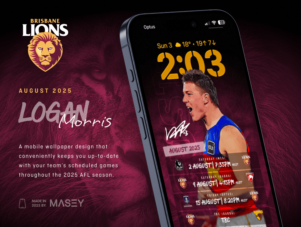 MaseyDesign's tweet photo. Brisbane's 'Big Boy' month with an amazing opportunity to chart their own top 8 destiny via some truly finals-defining matchups. #brisbanelions https://t.co/LGcByayE0Z