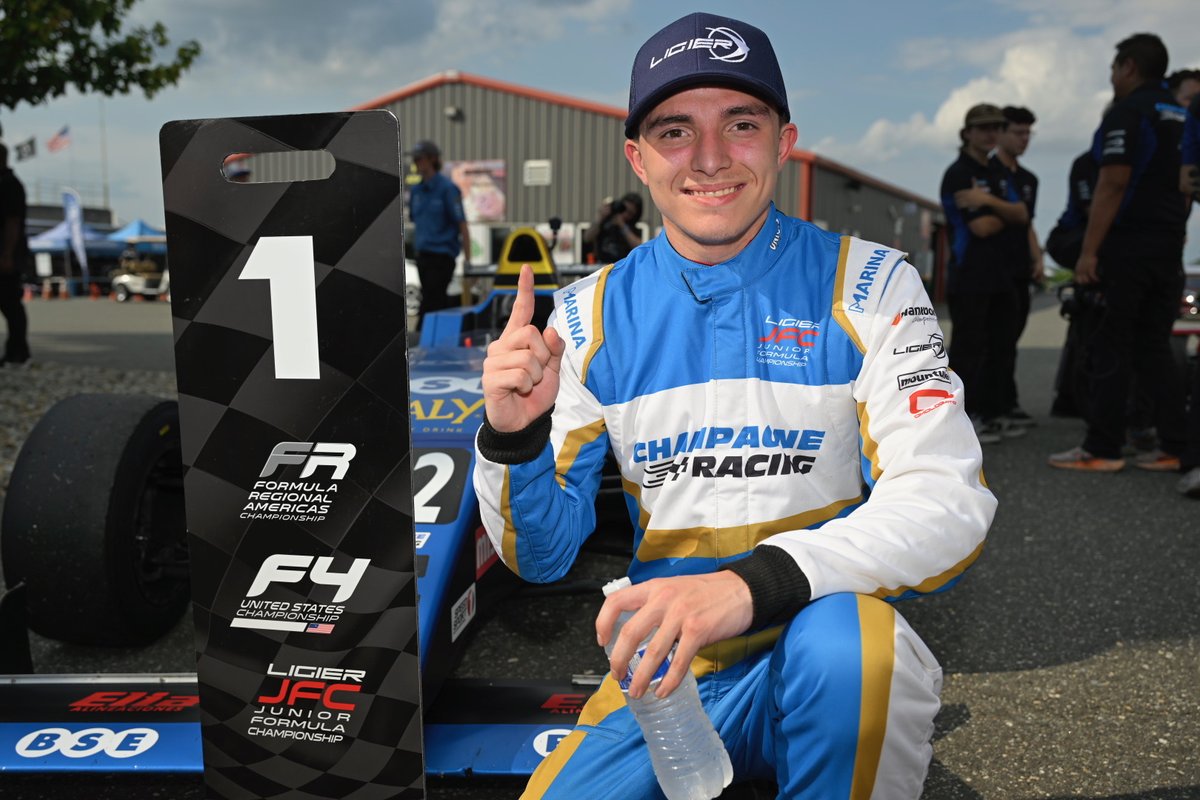 RACE 1 🏁 Gastón Irazú Kicks off <a href="/NJLottery/">New Jersey Lottery</a> SpeedTour with a Win in Ligier JFC Race 1 at <a href="/NJMP/">New Jersey Motorsports Park</a> for Champagne Racing. Read more ➡️ ligierjuniorformulachampionship.com/news/gaston-ir…