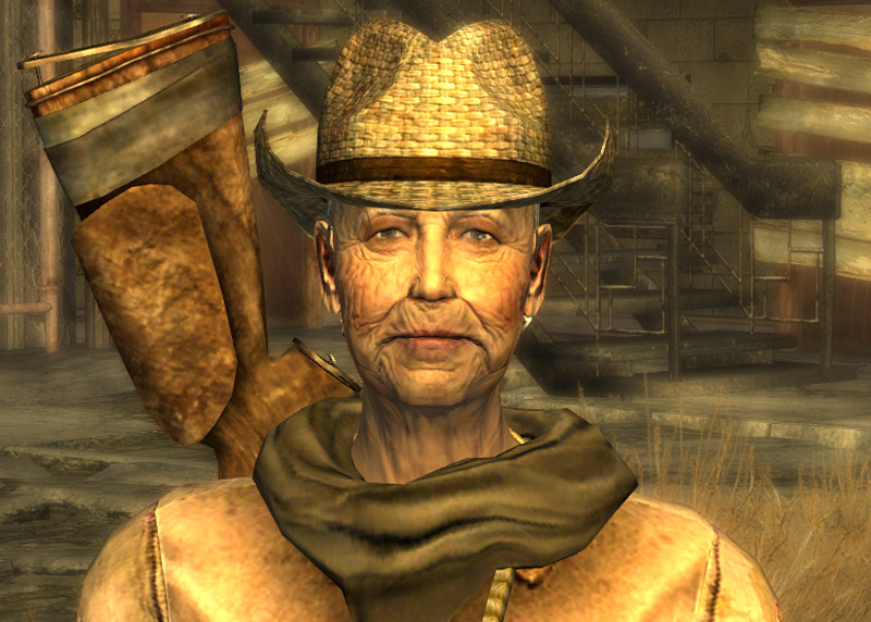 "Vertibird pilot. Seventy-one missions and only lost one chopper. Rotor malfunction over Klamath. Hard landing, but I walked away."

-Daisy Whitman (Fallout New Vegas)

#Fallout