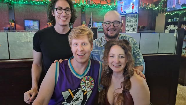 The Birthday Crew.  Mike, Dave, Joe &amp; Kelli. Thanks For Calling In Guys And Here's To Many More Birthdays To You Dave