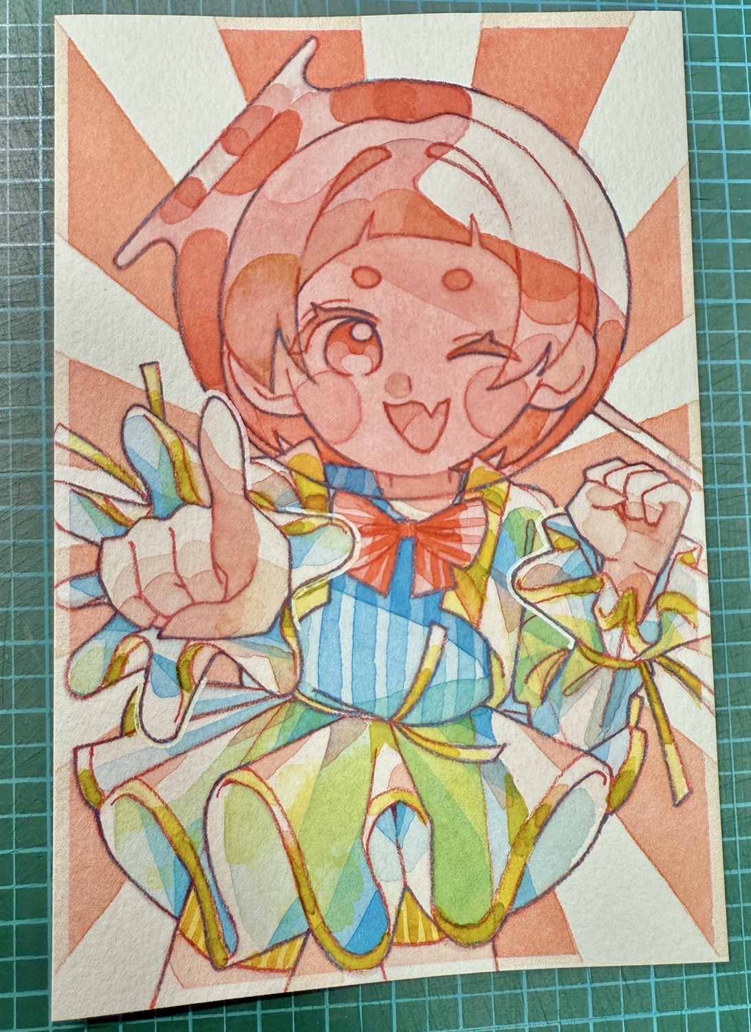 手描きイラスト✢創作水彩原画『シスター』 手描きイラスト✢創作水彩原画『シスター』 Yahoo!オークション