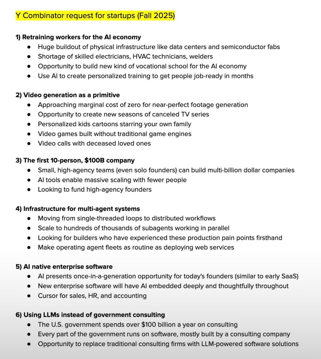 ⁦<a href="/ycombinator/">Y Combinator</a>⁩ provides some indication on where knowledge economy could be heading. using this to critique how to allocate my expiring ⁦<a href="/SkillsFutureSG/">SkillsFuture SG</a>⁩ credits by EOY