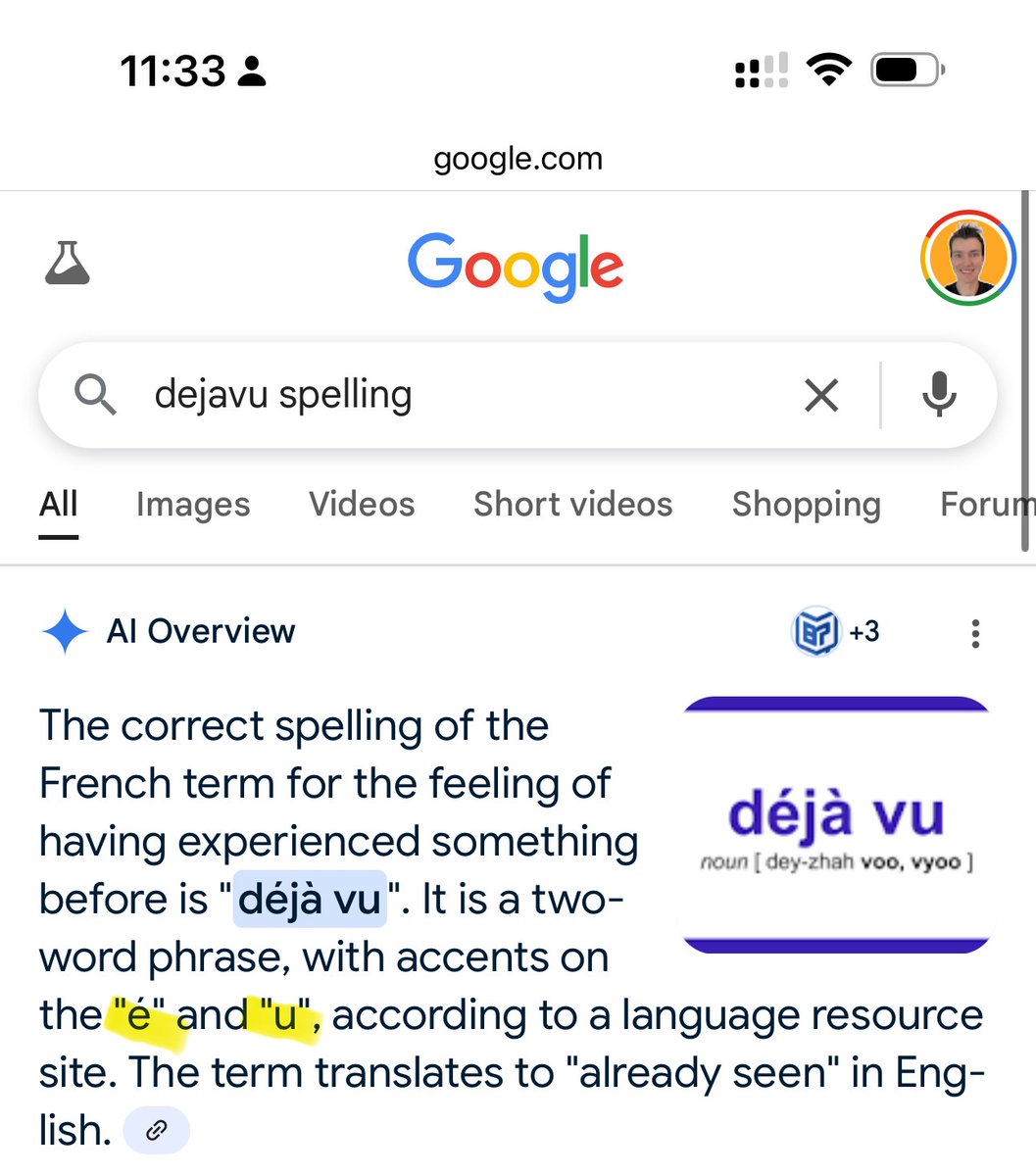 Google AI Overviews are such slop. Interesting to see they stick with it. Best way to light trust in a 2T company on fire
