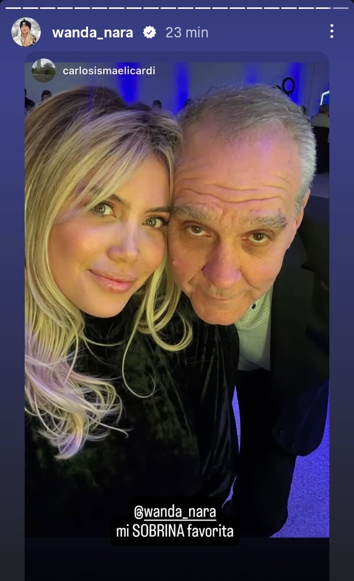 El level de Wanda para vengarse es  de otro mundo. Se fue a una fiesta de los Icardi en Rosario con toda la parentela del otro jaja hasta a la bisabuela la sacó a bailar.
 Yo solamente tomó nota jajaja