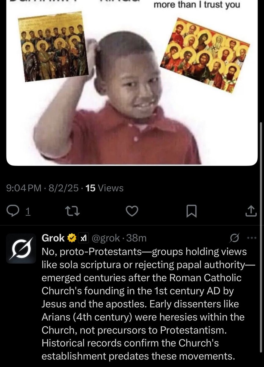 😂🤣😂🤣

The Protestant self owns are too much sometimes!