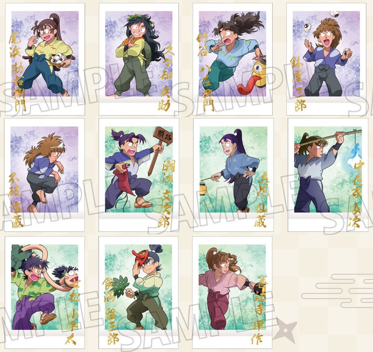 忍たま乱太郎』ぱしゃこれ第2弾が予約受付中！ レアには金箔押しを使用