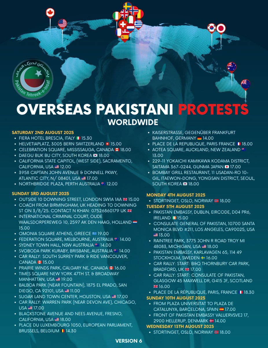 MashaAllah, Overseas Pakistanis never let Imran Khan down. Today (Sunday) will be a busy day for all social media admins as we cover the activities from incredible number of cities. 

Thanks to all the organizers and all who are planning to attend. #BehindYouSkipper