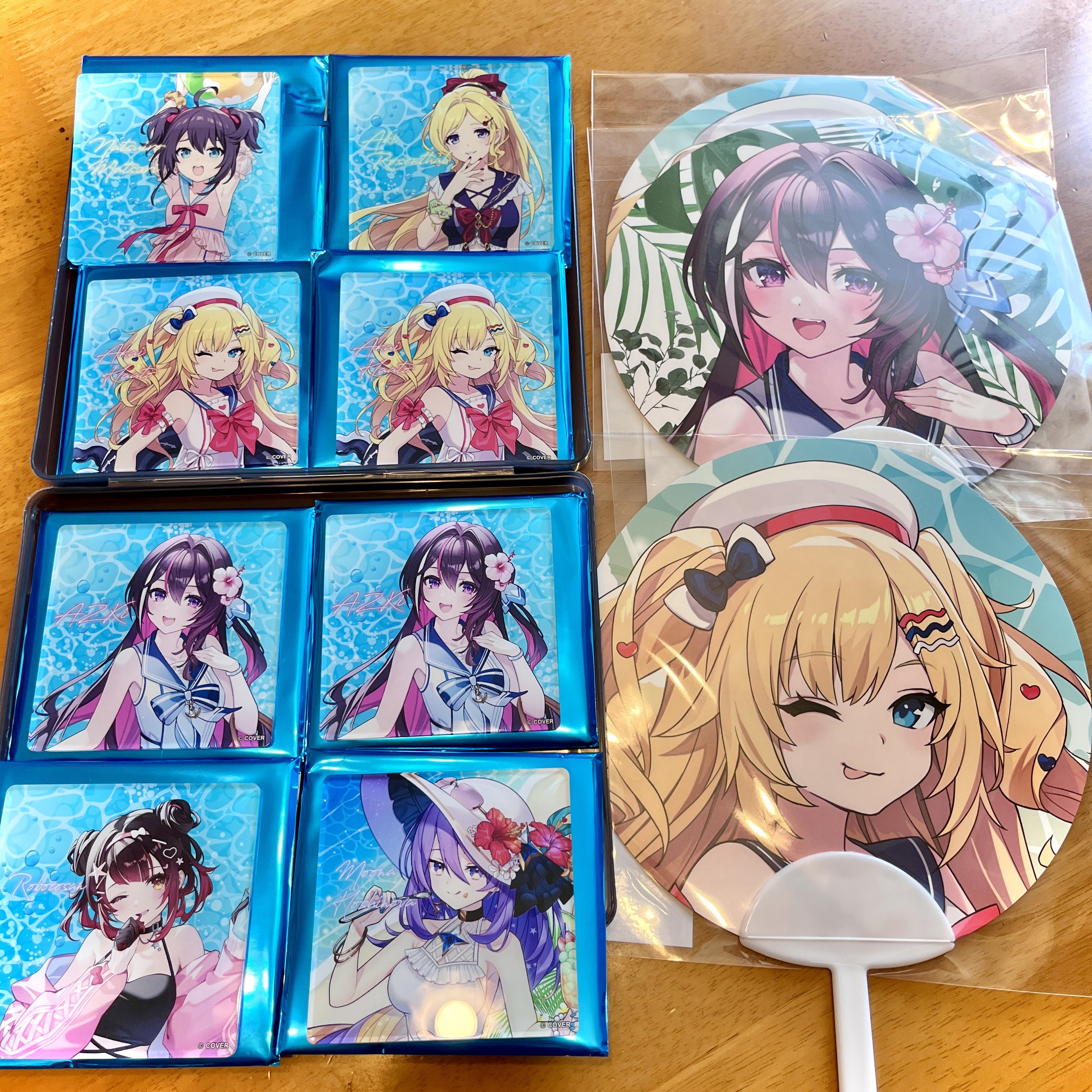 【バラ売り⭕️】 ホロナツパラダイス うちわ アクリルコースター ホロライブ ホロナツパラダイス アクリルコースター 古石