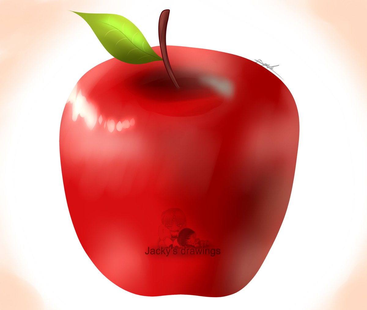 Me uni al reto de la manzana 🍎 hice a mi SessRin, además me sirvió para aprender a hacer una manzana 🍏🍎 🤌🏻😁🤭 
#appletrend #SessRin