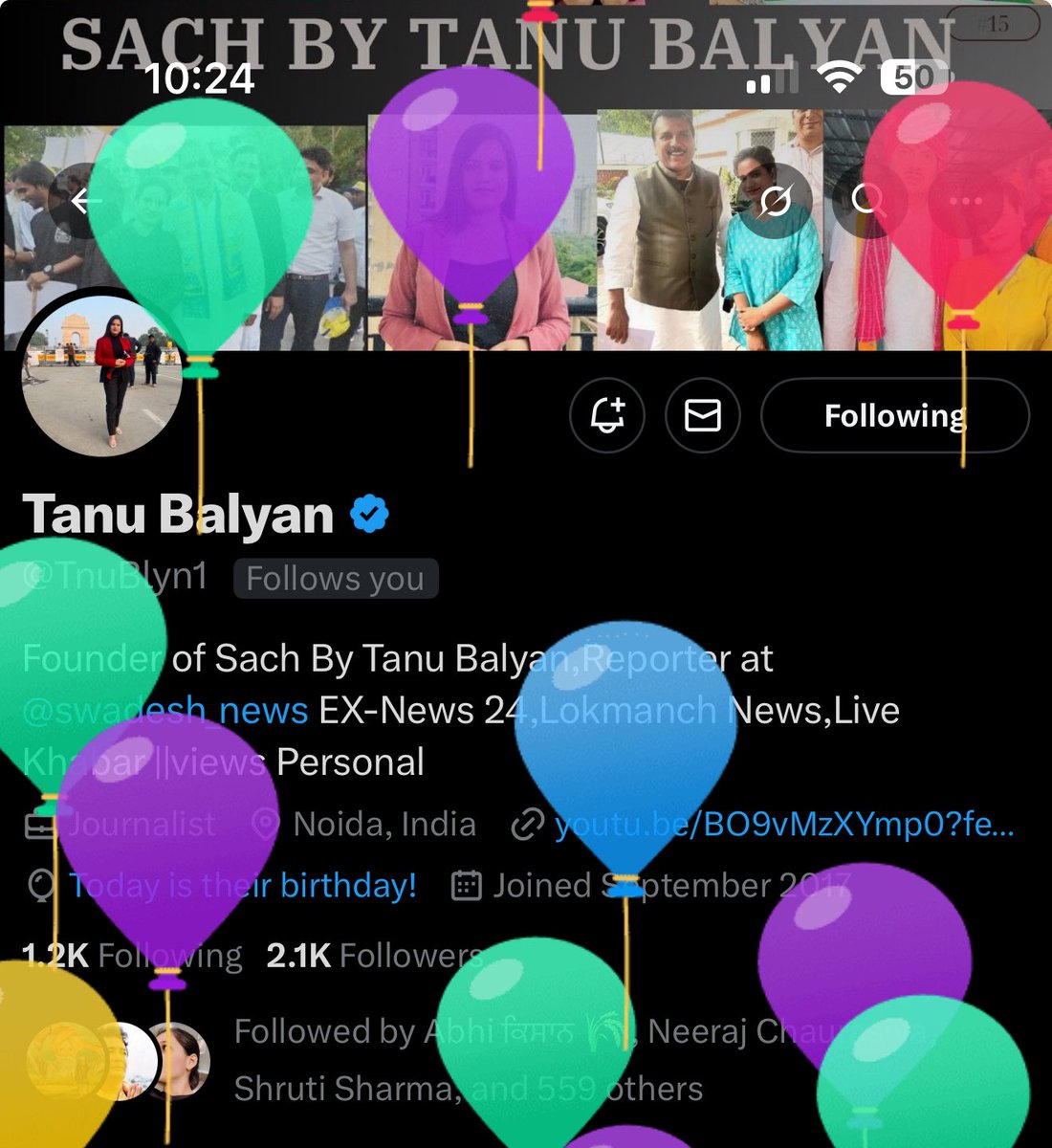 <a href="/TnuBlyn1/">Tanu Balyan</a> Happy birthday 🎂
