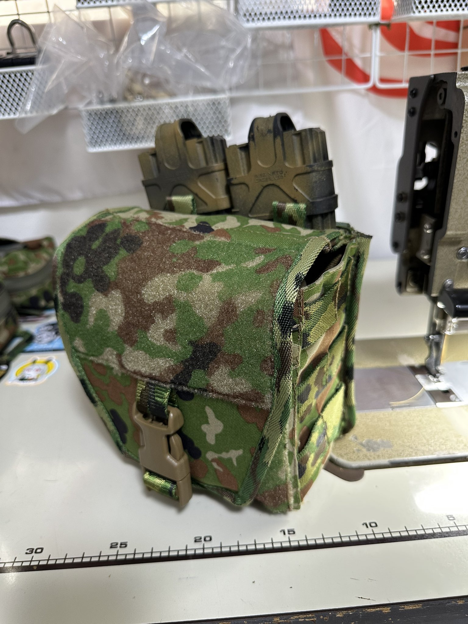 (個人制作)水陸ハーネス　陸自迷彩 在庫処分セール】陸上自衛隊 迷彩 システム手帳 6穴 19mmリング