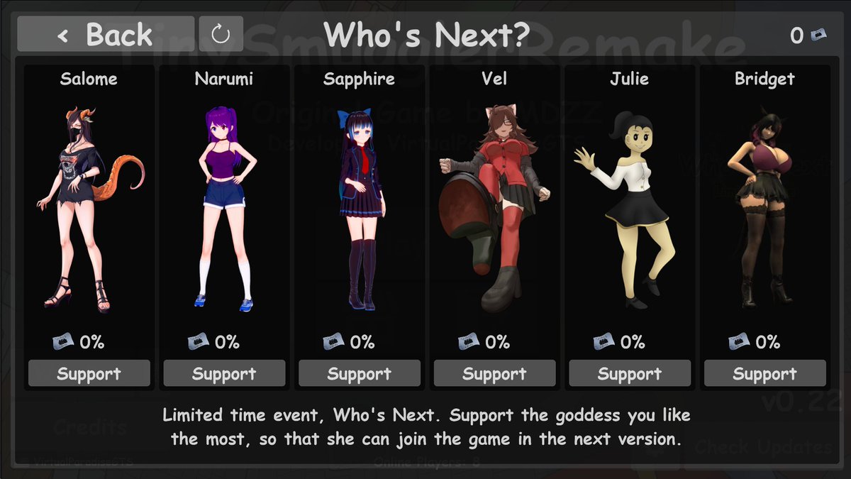 TinySmugglerRemake - [v0.22 - Fix] is out!!
Download it directly from website for Windows (PC), Android (Mobile) and Ubuntu (Linux) or play online on website:
virtualparadisegts.com/games/tiny-smu…
info in the comments.
#GiantessGrowth #sizetwitter #巨大娘 #gaming
