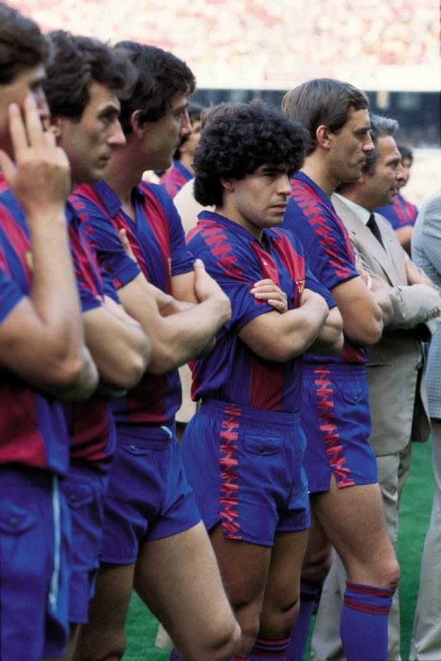 Presentación del Barça de Maradona.
Temporada 1982/83.