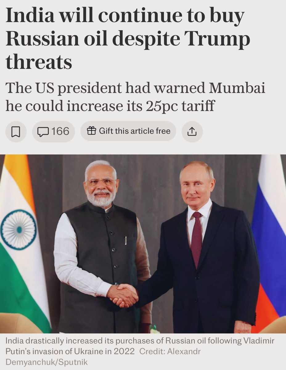 Shiv Aroor (@shivaroor) on Twitter photo After <a href="/BillClinton/">Bill Clinton</a>’s brainless 1998 sanctions on India, it has taken a quarter century to heal & repair the India-US relationship. Relations will prevail, but Trump has reminded a whole generation of Indians why that subliminal distrust of America isn’t so irrational. After <a href="/BillClinton/">Bill Clinton</a>’s brainless 1998 sanctions on India, it has taken a quarter century to heal & repair the India-US relationship. Relations will prevail, but Trump has reminded a whole generation of Indians why that subliminal distrust of America isn’t so irrational.