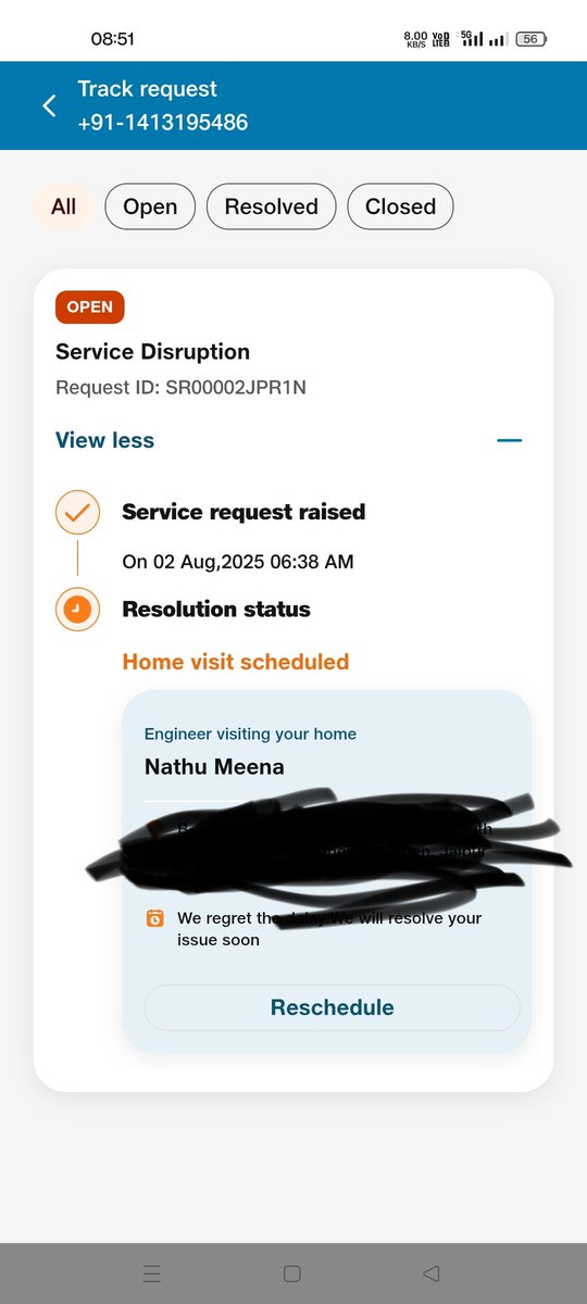 sandeep_chrs's tweet image. I have been waiting for the internet issue to be resolved for the past 36 hours
@reliancejio @JioCare