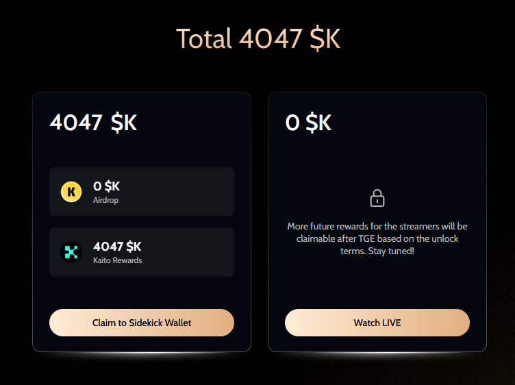 야핑글좀 쓰고 100만원 에어드랍이면 대 혜자잖아? 

<a href="/Sidekick_Labs/">Sidekick</a> 야핑 좀 하신분들은 체크해보세요. 안되는 분들은 지갑 연결 해제 후 트위터 다시 연결

claim.sidekickfans.org