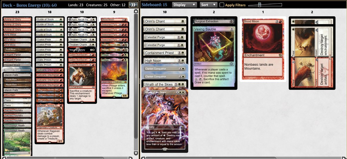 NJ (@nj5030) on Twitter photo Showcase results with energy
R1 living end 2-0
R2 broodscale 2-0
R3 eldrazi 2-0
R4 eldrazi 0-2
R5 affinity 2-1
R6 4c (Javier) 2-1
R7 grixis reanimator 2-0
R8 living end 2-0
R9 Titan 1-2
R10 scoop to player with better breakers
Shoutout to <a href="/GrindstoneMTGO/">Team Grindstone</a> for help testing Showcase results with energy
R1 living end 2-0
R2 broodscale 2-0
R3 eldrazi 2-0
R4 eldrazi 0-2
R5 affinity 2-1
R6 4c (Javier) 2-1
R7 grixis reanimator 2-0
R8 living end 2-0
R9 Titan 1-2
R10 scoop to player with better breakers
Shoutout to <a href="/GrindstoneMTGO/">Team Grindstone</a> for help testing