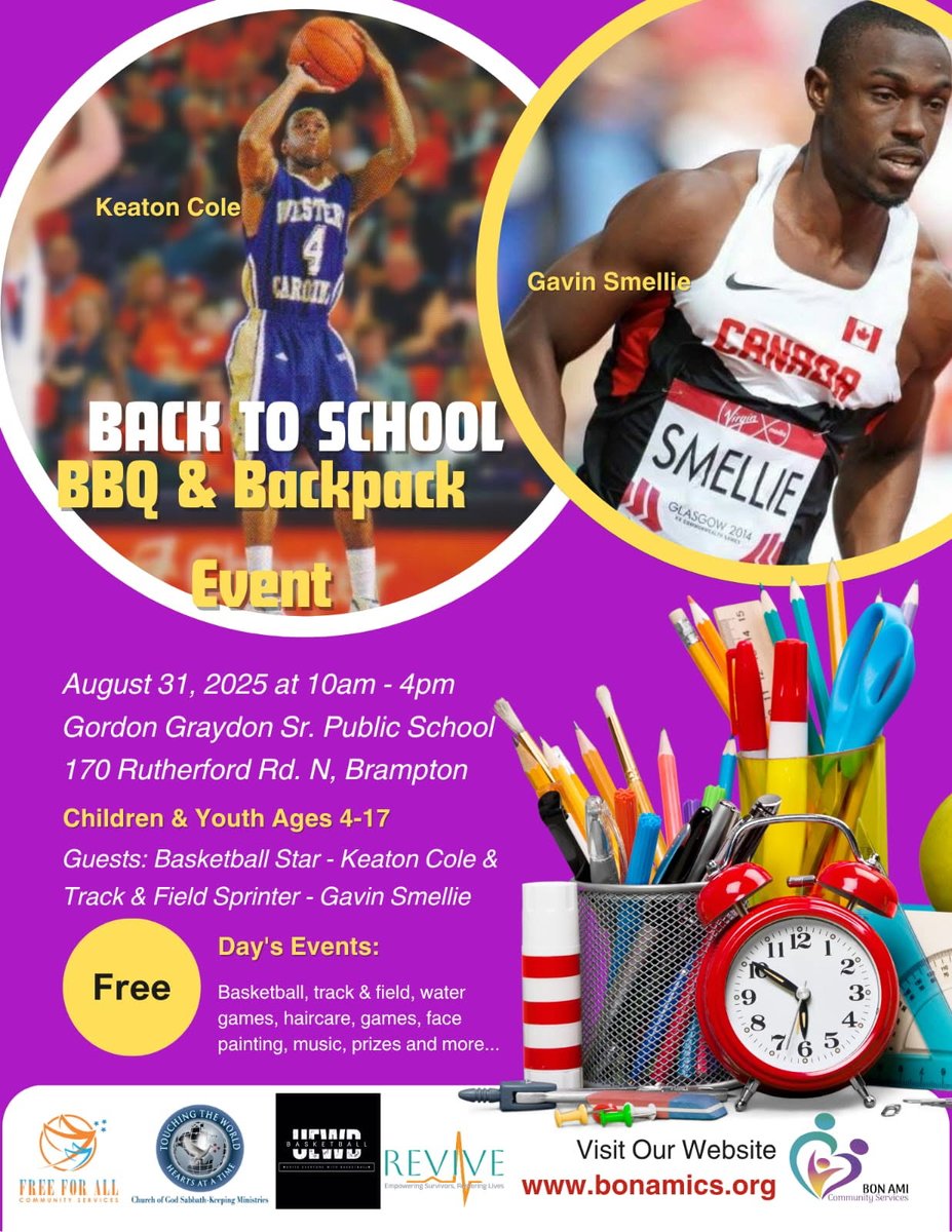 Central Peel SS Student Services (@cpssguidance) on Twitter photo BBQ and Backpacks Event
Aug. 31, 2025
Register at BACS Back-To-School & Community BBQ 2025 share.google/5g2jsHe2UzZ1Jx… BBQ and Backpacks Event
Aug. 31, 2025
Register at BACS Back-To-School & Community BBQ 2025 share.google/5g2jsHe2UzZ1Jx…