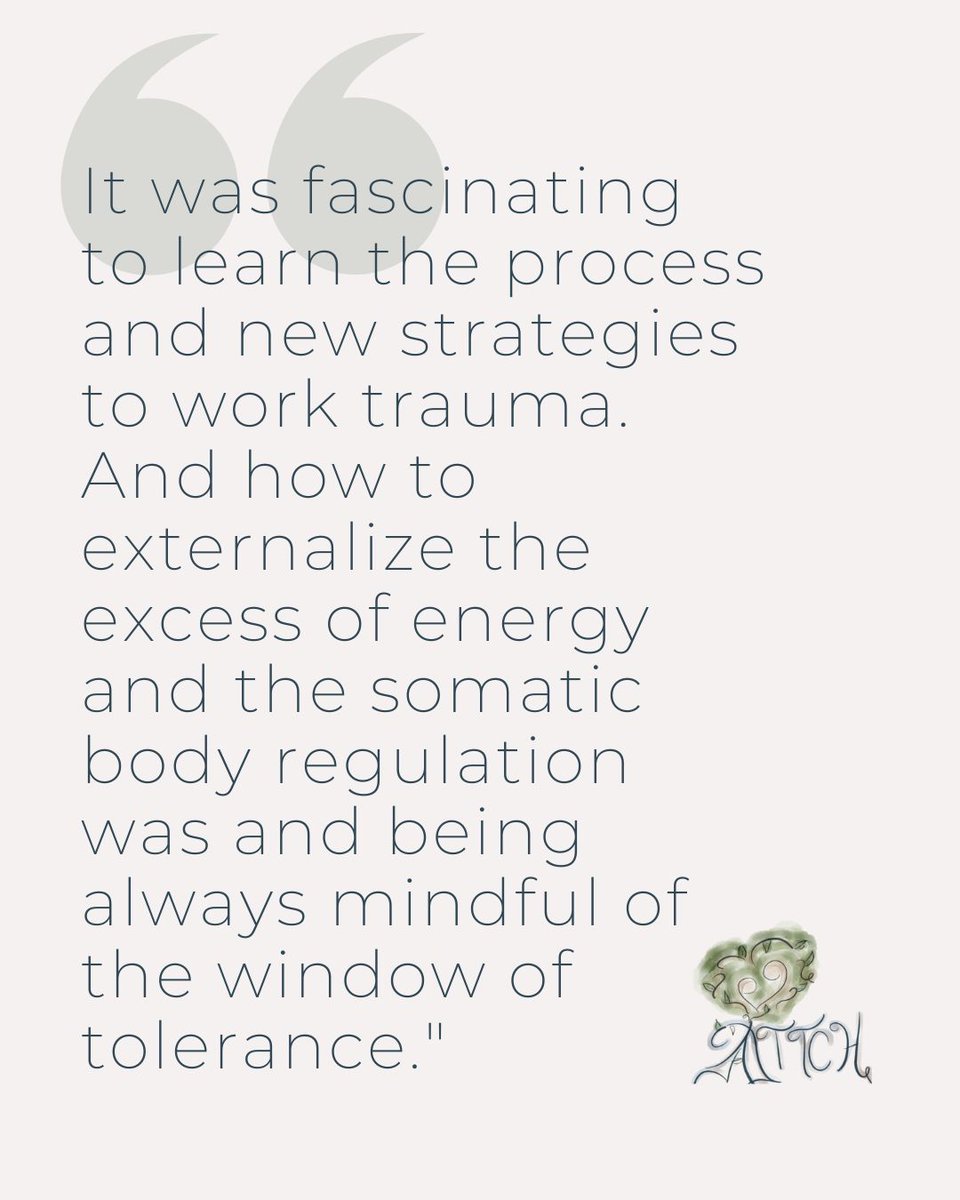 We’re always inspired by our participants' feedback. 

If you’re ready to deepen your trauma expertise and learn effective, body-centered strategies, join our upcoming certification programs.

Visit: attch.getlearnworlds.com

#TraumaTraining #SomaticRegulation #WindowOfTolerance