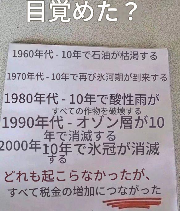 どれも起こらなかったが、増税だけが起こった。