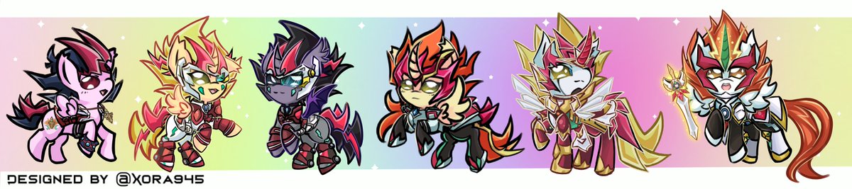 Pony Yuma and all his Forms of Zexal 🌟 
#yugioh #MLP