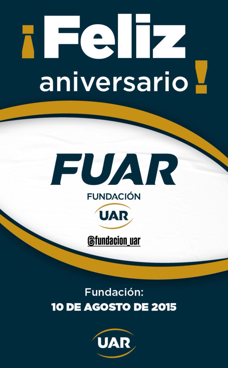 Felicidades! A seguir empujando con la <a href="/FundacionUAR/">FUAR</a> <a href="/unionargentina/">Unión Argentina de Rugby</a> 
🤍💙🖤🤍