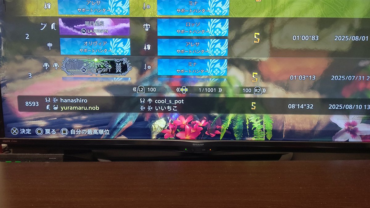 ひぐらし馬鹿モンハン部の底力✨
世界ランクイン🎵