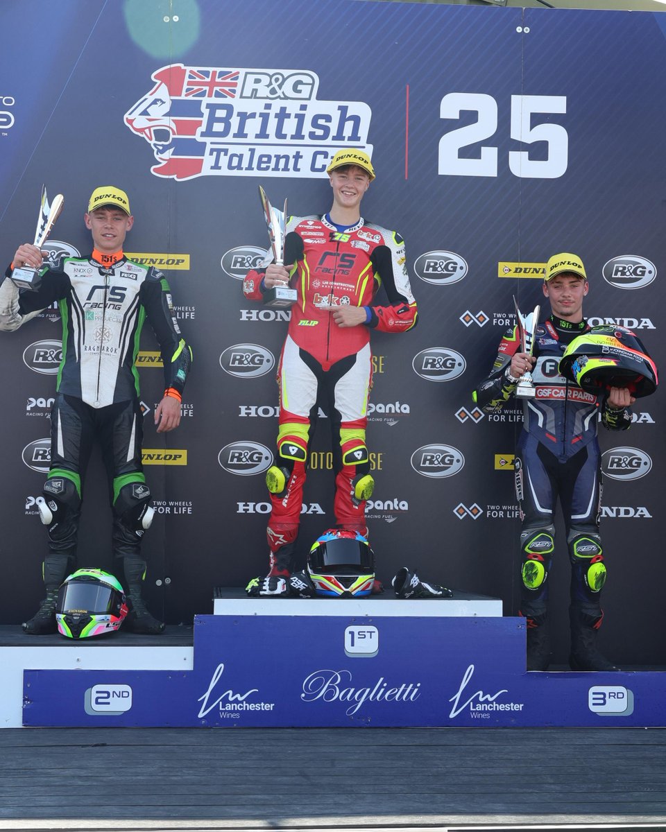 The podium sitters from Round 5⃣️ Race 2 👇

🥇 Filip Surowiak
🥈 Harrison Mackay
🥉 Ryan Frost

#RoadToMotoGP🏁