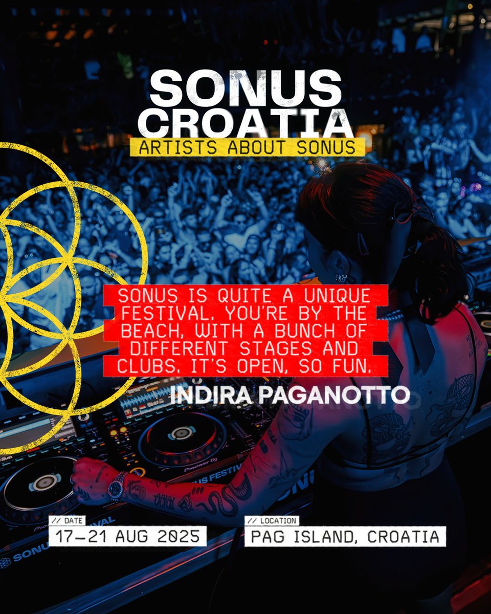 PSY TRANCE POWER, TECHNO HEART - INDIRA ON SONUS 🪩 

@indirapaganotto looks back on a set that lit up the Adriatic night.⁠

Much love, Indira.
_
Lock in your summer now via: l8r.it/0J2e
⁠
#SonusCroatia ⁠