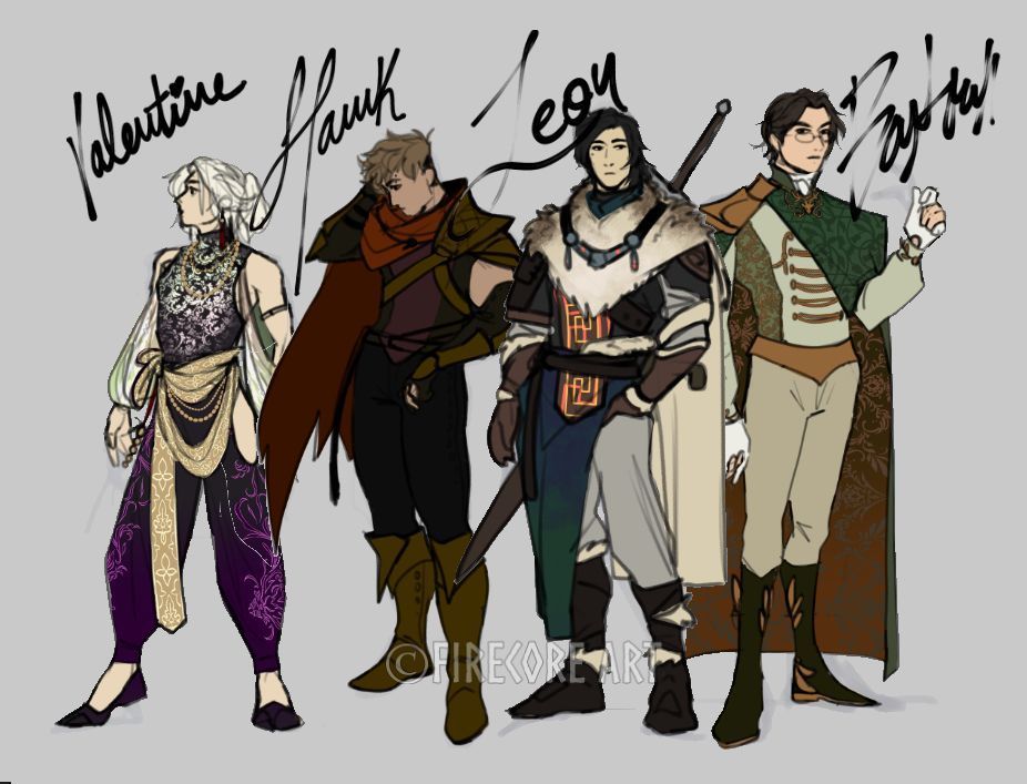 It's a slightly different post, but more OC's anyway. We have another project for ourselves that we call "project shotgun", what is about is a secret fot now!

These are some characters I've made for it, and I hold them very close to heart.

#oc #ocart #art