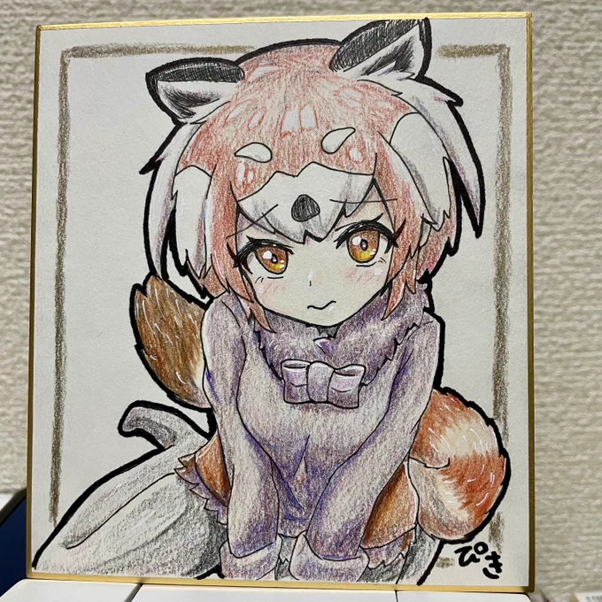 レッパンちゃんの色紙が描けた!!!