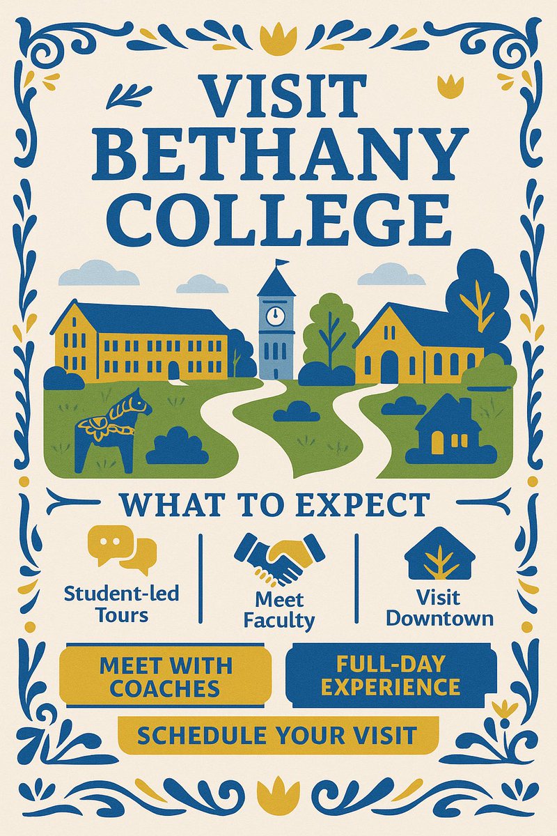 GET ON CAMPUS THIS FALL! 
bethanylb.edu/visit-campus