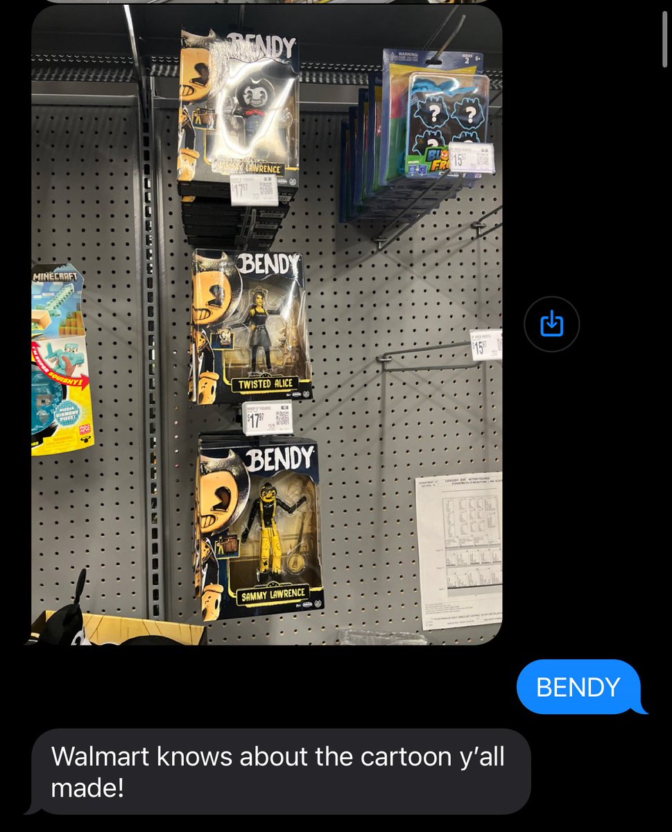 My mom for years has thought that bendy isn’t real and it’s something me and my friend made up for some reason