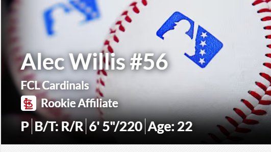 "Last But Not Least" Update On This Grouping Of Former Birch Prospects At The Pro Level...
#BenMcLaughlin- Drafted in 2024 Out Of The Arkansas Razorbacks Program Has Been Promoted 2X this Year and Now in Double-A Amarillo In the Arizona D'Backs Organization!
#DallasMacias Drafted