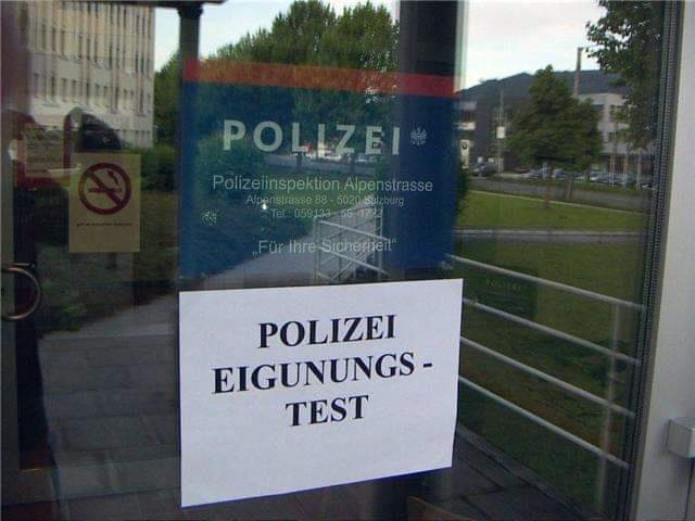Ja ja, die Eignung… Oder heißt es „Ein Gnu“, oder „Eigunu“? Naja, seht selbst. Ein lustiges Fundstück von der Polizei Salzburg…

blog.recrutainment.de/2025/08/10/ja-…