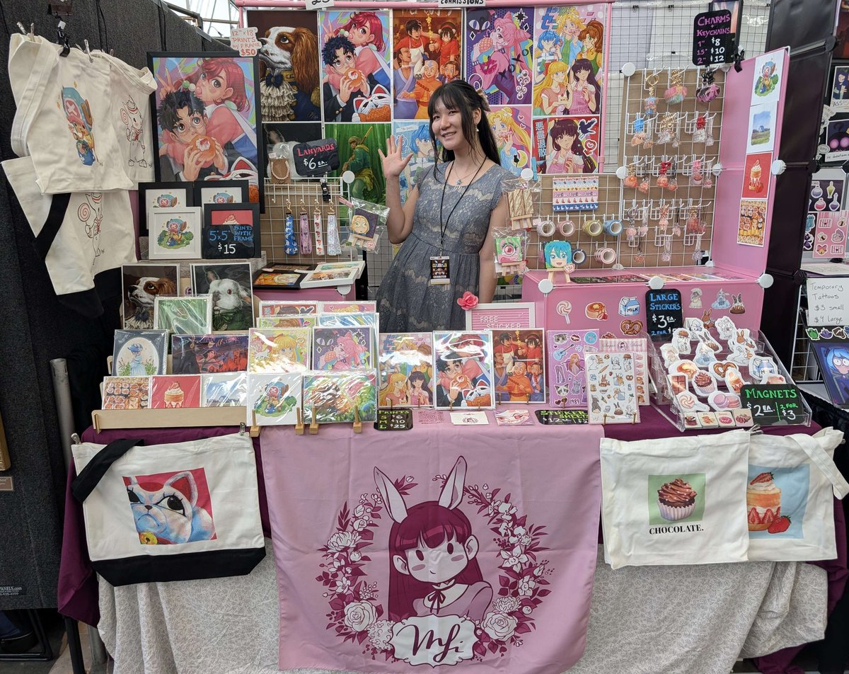 Last day at #FanExpoBoston. Come check me out in Artist's Alley at Booth A825 for some cute merch. 🐰💕

#FANEXPOBoston2025