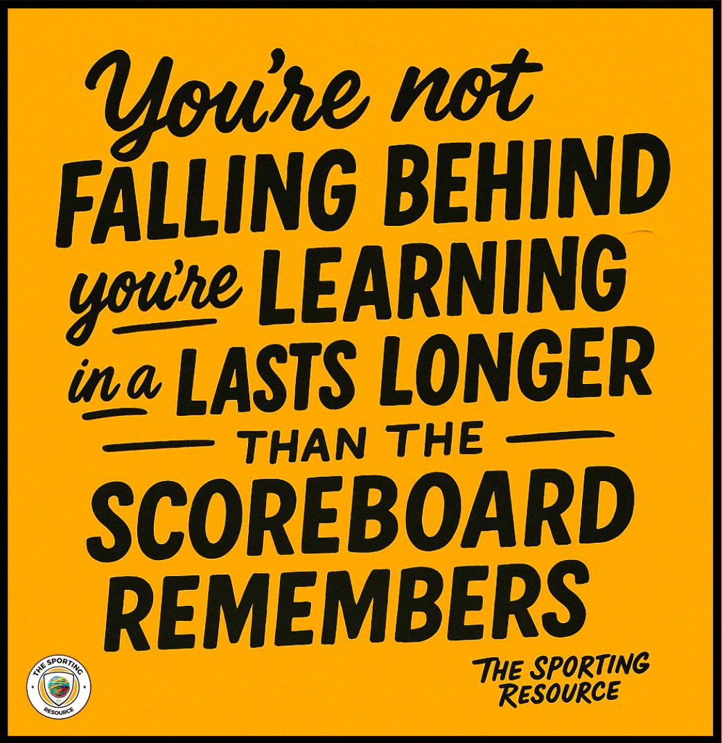Ever feel like your team is slipping behind?

That’s just the scoreboard talking.

The real scoreboard is built over weeks, months, and years.
It measures confidence.
Decision-making.
Resilience.

And those don’t come from winning every game.
They come from moments that test you.