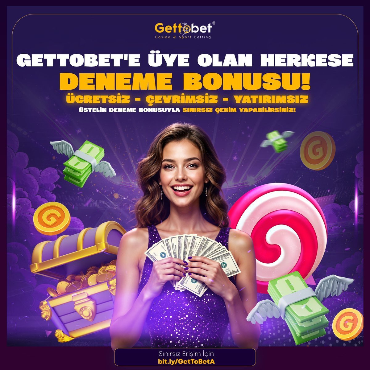 #Gettobet'i Denemesi Bedava!

🤑 HERKESE 100₺ DENEME B0NUSU!
✅ ÜCRETSİZ - ÇEVRİMSİZ - YATIRIMSIZ

💰 ÜSTELİK DENEME B0NUSUYLA SINIRSIZ ÇEKİM YAPABİLİRSİNİZ!

#Gettobet Üye Ol: gettolink.net/gettososyalll

#denemebonusu #freespin #PromoCode