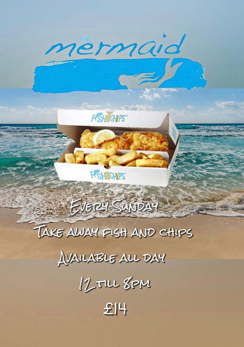 The Mermaid Inn,St.Mary’s (@scillyi) on Twitter photo Get your Sunday ‘Fish & Chips’🧜♀️❤️<a href="/IOSTravelupdate/">Isles of Scilly Travel Update</a> <a href="/IOSPartnership/">Islands' Partnership</a> <a href="/fanatical100/">WMG 🏸🏏🏈⚽️🏓🎾🎱⛳️</a> <a href="/visitIOS/">Isles of Scilly</a> <a href="/IOSPS1/">IOSPS</a> <a href="/come2scilly/">come2scilly.com</a> <a href="/CornishPirates1/">Cornish Pirates</a> 🐟🐟 Get your Sunday ‘Fish & Chips’🧜♀️❤️<a href="/IOSTravelupdate/">Isles of Scilly Travel Update</a> <a href="/IOSPartnership/">Islands' Partnership</a> <a href="/fanatical100/">WMG 🏸🏏🏈⚽️🏓🎾🎱⛳️</a> <a href="/visitIOS/">Isles of Scilly</a> <a href="/IOSPS1/">IOSPS</a> <a href="/come2scilly/">come2scilly.com</a> <a href="/CornishPirates1/">Cornish Pirates</a> 🐟🐟