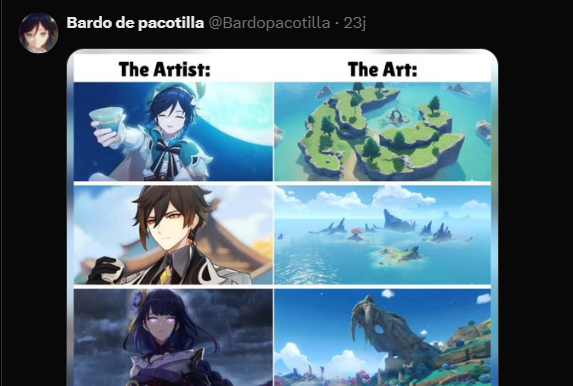 babufess's tweet photo. babu! ini kenapa 'the art'-nya venti itu spiral abyss guys? ada lorenya kah? https://t.co/aHyPFdYXDm