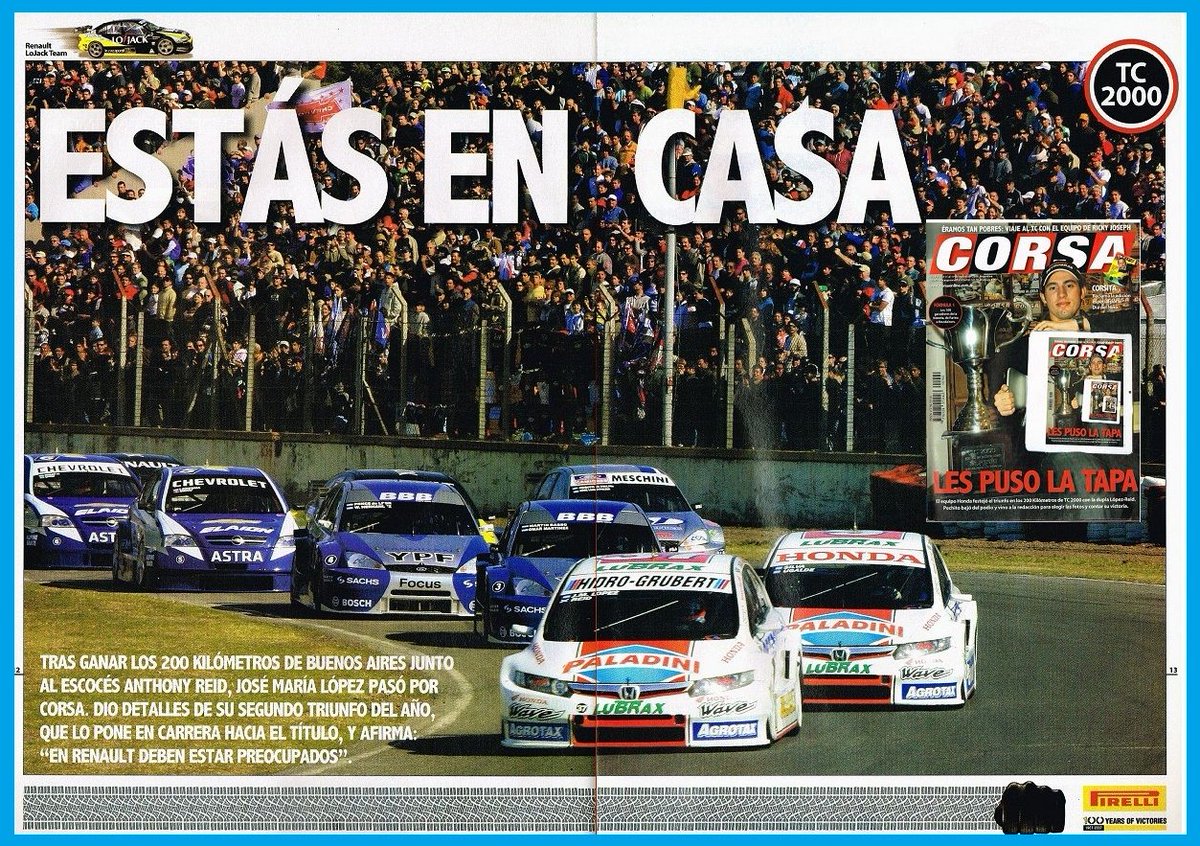 PatoG82's tweet photo. 10 de Agosto de 2008. Se corrían los 200 KM del TC 2000 en el autódromo de Buenos Aires.
@pechito37 🇦🇷 junto a @winAnthonyReid 🏴 con Honda Civic ganaban la prueba a 140,22 KM/h de promedio para las 59 vueltas al circuito N° 9.
Revista Corsa 👇 https://t.co/4z3oRyoVwu https://t.co/qht1FqNUa5