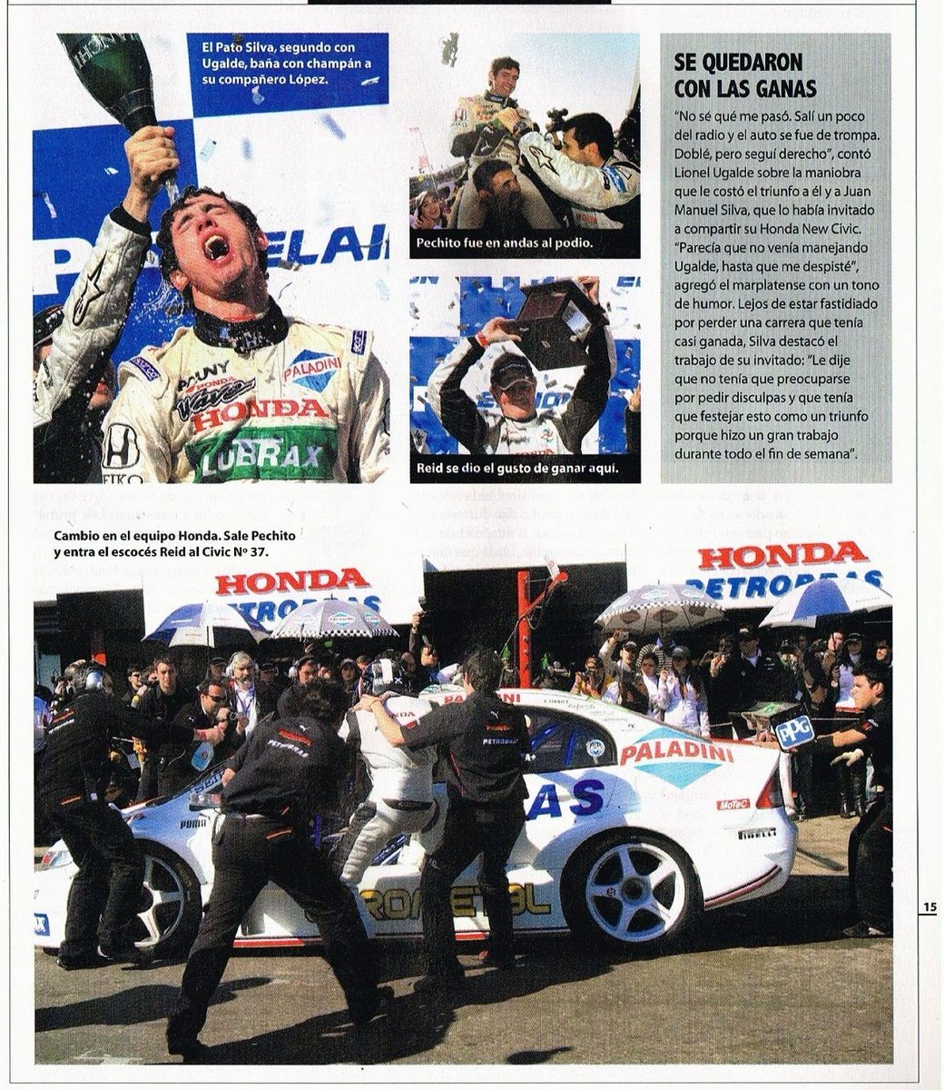 PatoG82's tweet photo. 10 de Agosto de 2008. Se corrían los 200 KM del TC 2000 en el autódromo de Buenos Aires.
@pechito37 🇦🇷 junto a @winAnthonyReid 🏴 con Honda Civic ganaban la prueba a 140,22 KM/h de promedio para las 59 vueltas al circuito N° 9.
Revista Corsa 👇 https://t.co/4z3oRyoVwu https://t.co/qht1FqNUa5